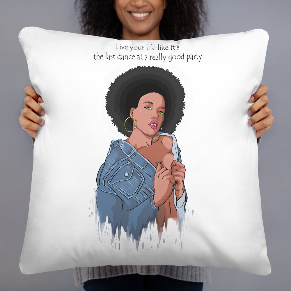 Basic "Last Dance" Throw Pillow