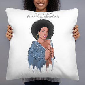 Basic "Last Dance" Throw Pillow