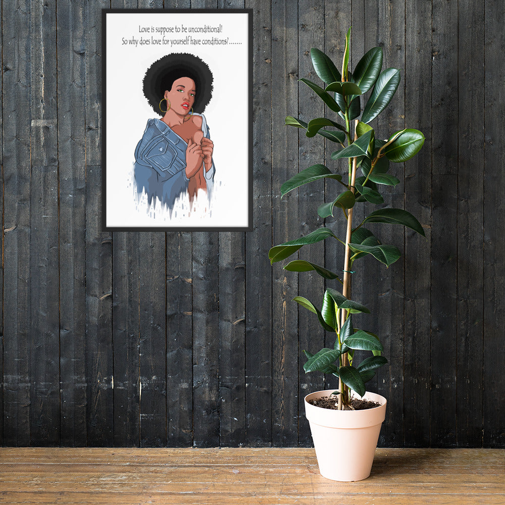 Framed "Love is...." Poster