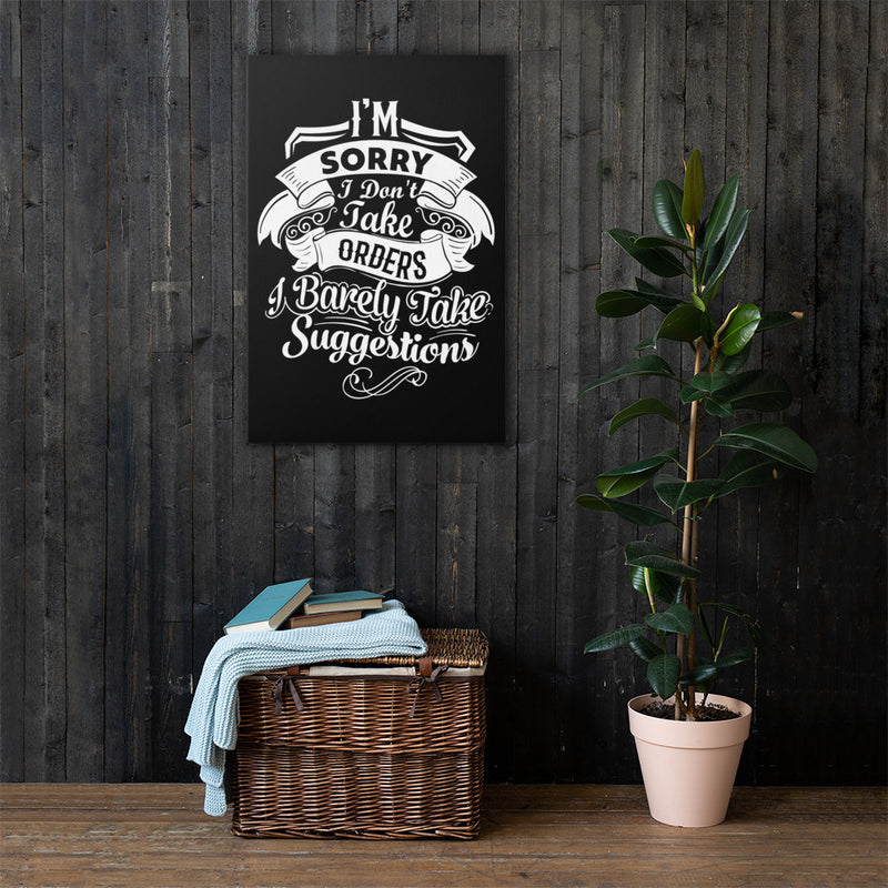 "I'm Sorry..." Canvas