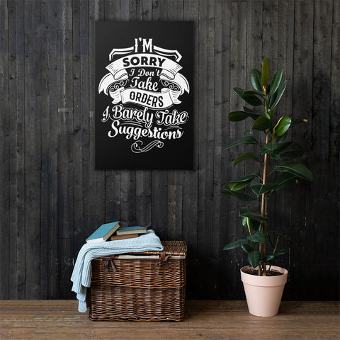 "I'm Sorry..." Canvas