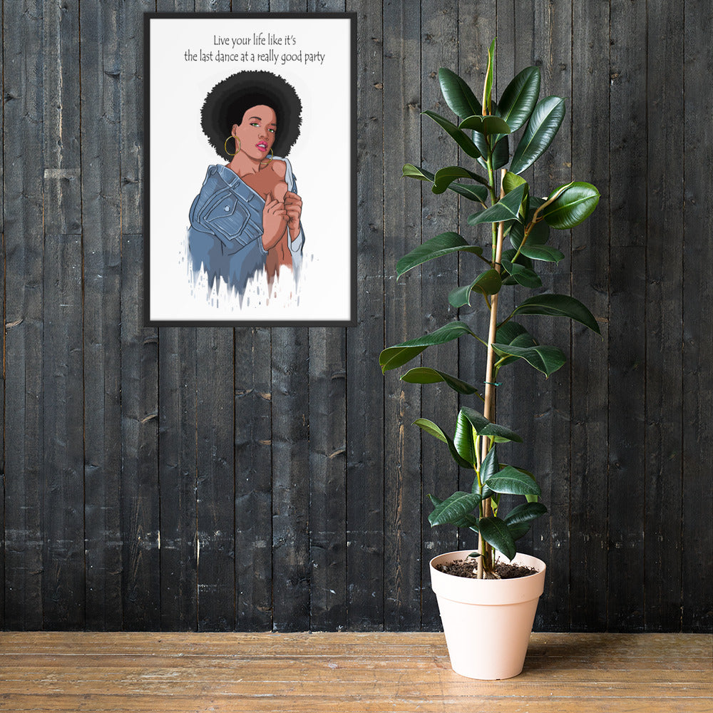 " Last dance" Framed poster