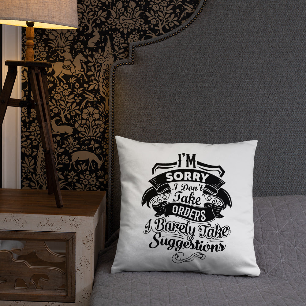 "I'm Sorry..." Basic Pillow