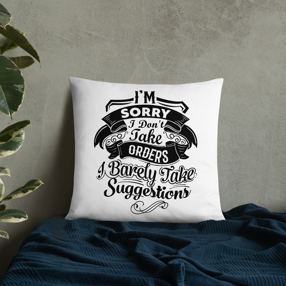 "I'm Sorry..." Basic Pillow
