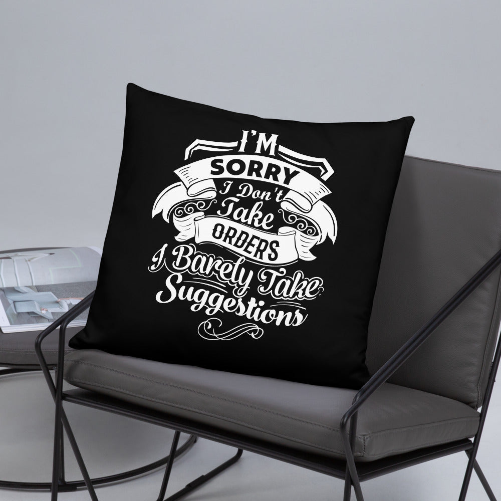"I'm Sorry...." Basic Pillow