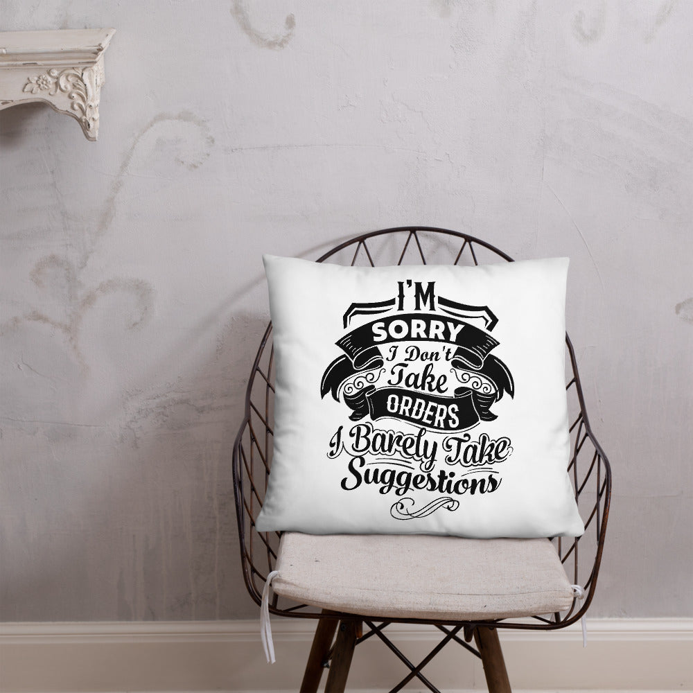 "I'm Sorry..." Basic Pillow