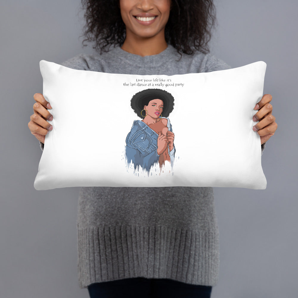 Basic "Last Dance" Throw Pillow