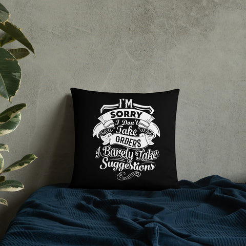 "I'm Sorry...." Basic Pillow